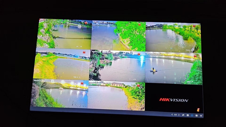 环农虾池监控夜视效果